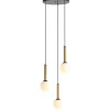 Aldex Rinn 3 black brass - lampa wisząca