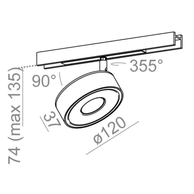 Aqform Qrled Move Multitrack - reflektor do systemu Multitrack