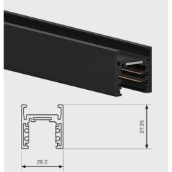 Aqform Szyna zwieszana 48V 2 metry - szyna 48V do systemu Multitrack