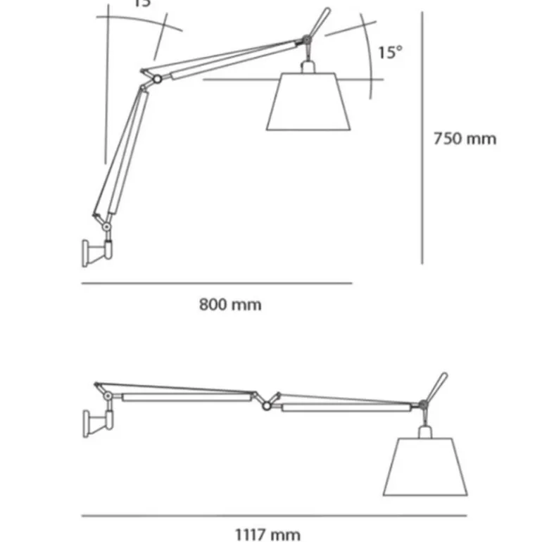 Artemide Tolomeo Basculante Parete