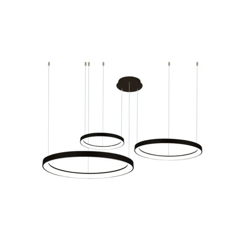 Azzardo Agnes Pendant 38 58 78 Dimm CCT SWITCH BK - lampa wisząca