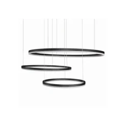 Azzardo Halo Pendant 100 + 80 + 60 BK - lampa wisząca