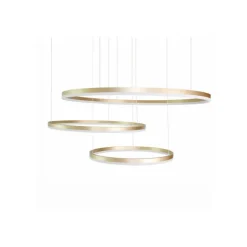 Azzardo Halo Pendant 100 + 80 + 60 GD - lampa wisząca