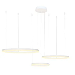 Azzardo Halo pendant 80+60+40 CCT WH + remote control - lampa wisząca