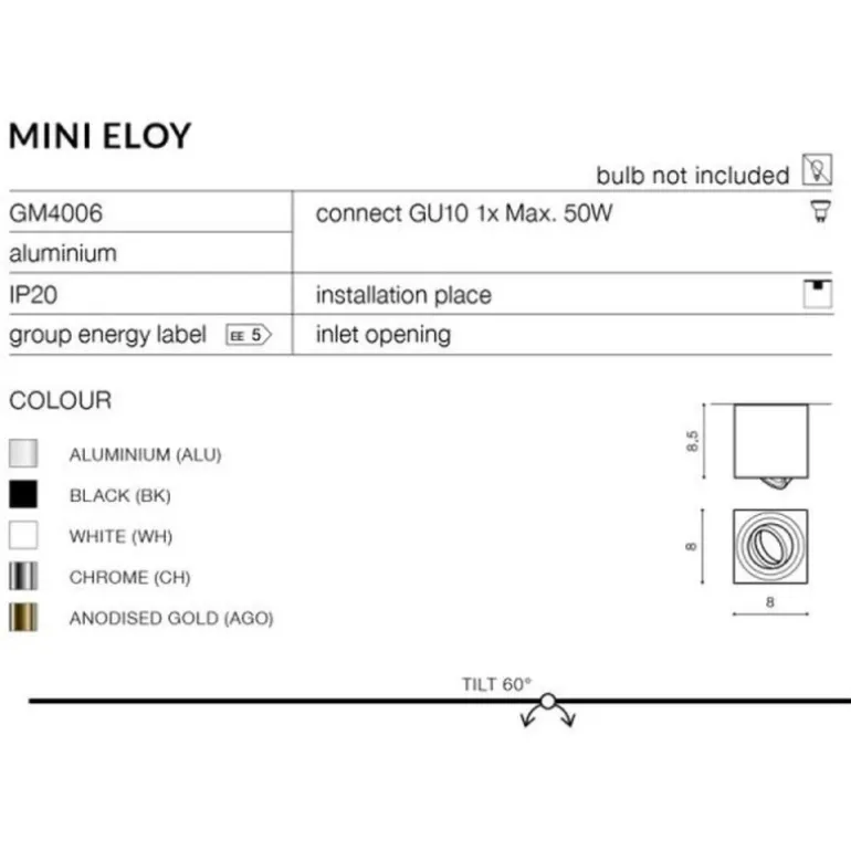 Azzardo Mini Eloy - lampa sufitowa