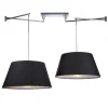 Azzardo Natalia 2S lampa na wysięgniku, dwa abażury