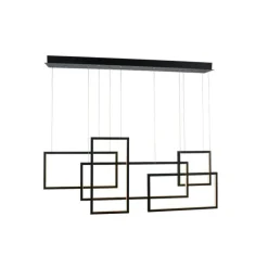 Azzardo Quadratus BK - lampa wisząca