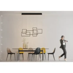 Azzardo Quadratus BK - lampa wisząca