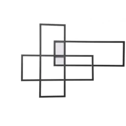 Azzardo Quadratus Wall BK - kinkiet