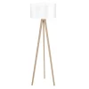 Azzardo Tripod Wood lampa podłogowa jednopunktowa