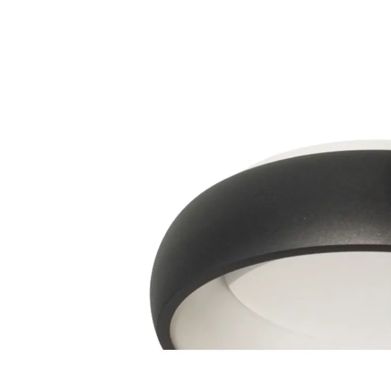 Boxlab Omega PL 30 BK - czarny plafon led okrągły 30 cm