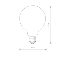 Bulb glass ball led, e27, 8w 9177