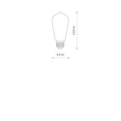 Bulb vintage led e27, 6w 10594