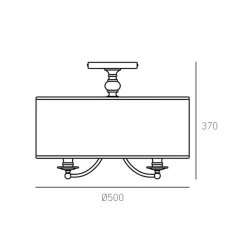 Cosmo Light Abu Dhabi C05442AU-BK - plafon