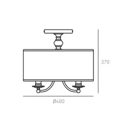 Cosmo Light Abu Dhabi C03466CH-BK - plafon