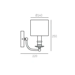 Cosmo Light Abu Dhabi W01940AU-WH - kinkiet