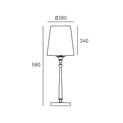 Cosmo Light Austin T01210NI-WH - lampa biurkowa