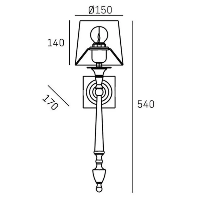Cosmo Light Austin W01265AU-WH - kinkiet