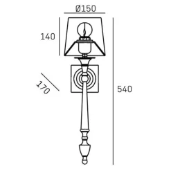 Cosmo Light Austin W01258NI-WH - kinkiet
