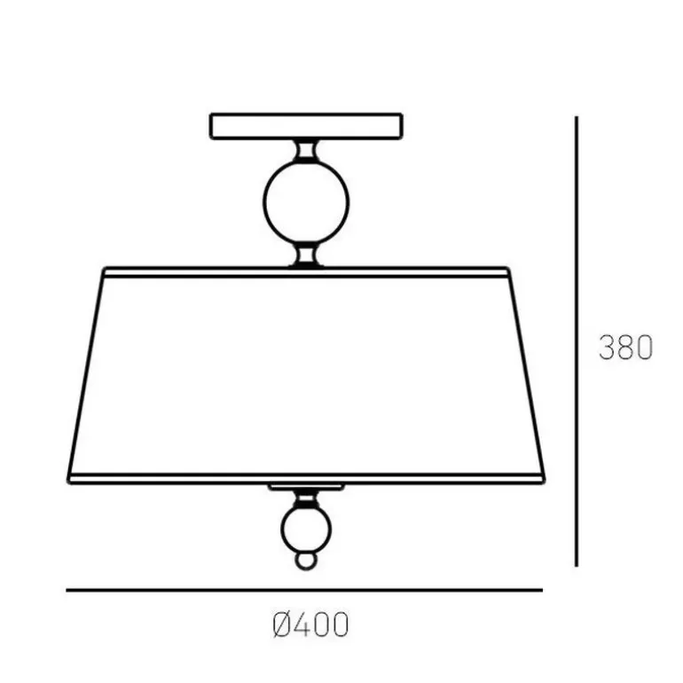 Cosmo Light Cancun C03957CH-WH - plafon