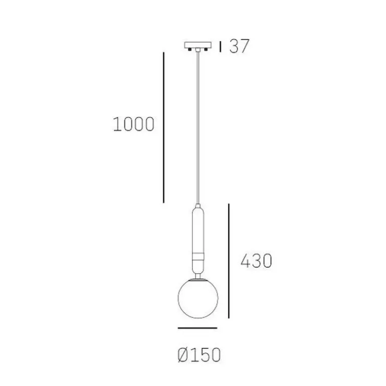 Cosmo Light La Spezia P01336BK - lampa wisząca