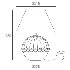 Cosmo Light Pralines T01275BK - lampa biurkowa