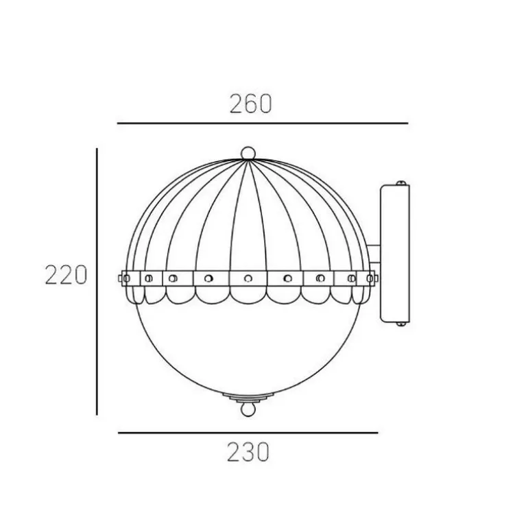 Cosmo Light Pralines W01251BR - kinkiet