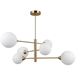 Evora Wisząca Mosiężna 6 - lampa wisząca