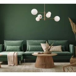 Evora Wisząca Mosiężna 6 - lampa wisząca