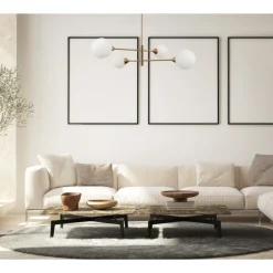 Evora Wisząca Mosiężna 4 - lampa wisząca