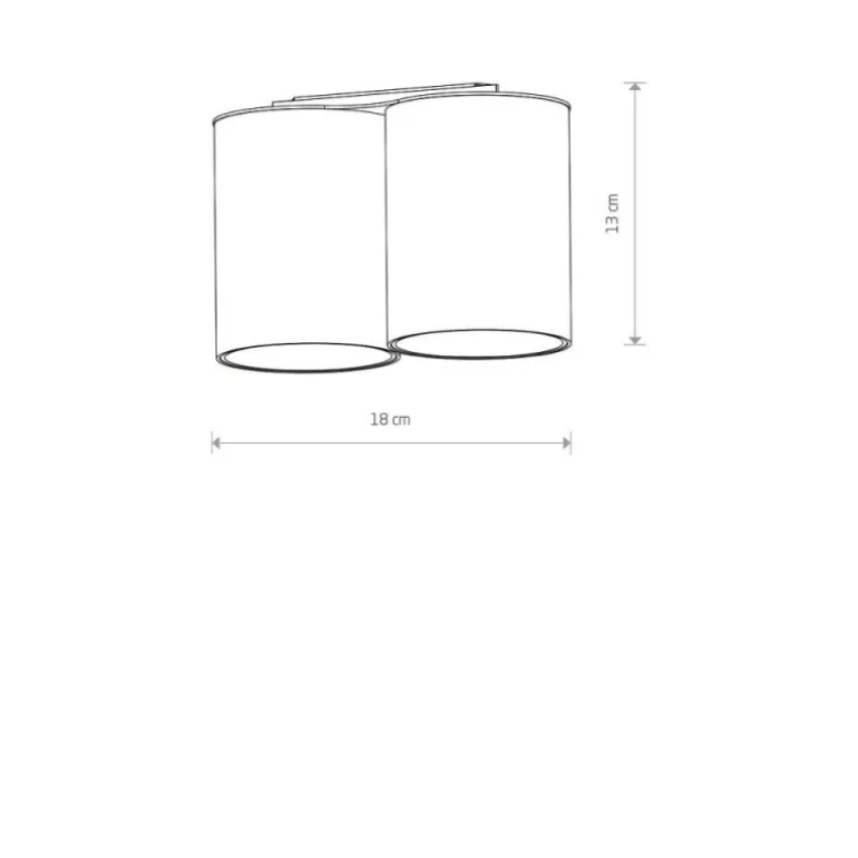 Eye Tone 2 BK - lampa sufitowa