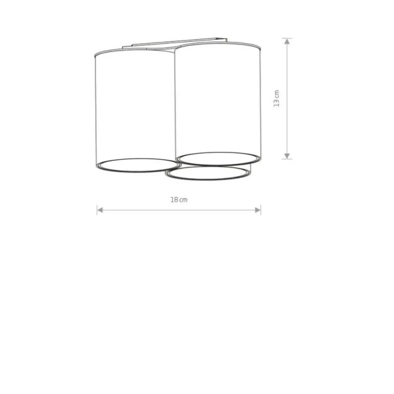 Eye Tone 3 BK - lampa sufitowa