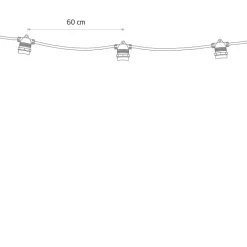 Festoon lights 9m 7872