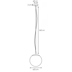 Kaspa Alur S Clear lampa wisząca