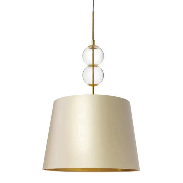 Kaspa Coco L - lampa wisząca, abażur z tkaniny