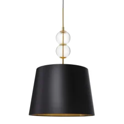 Kaspa Coco L - lampa wisząca, abażur z tkaniny