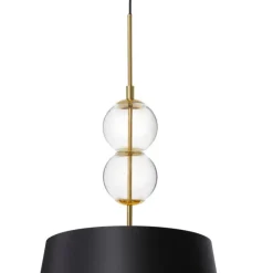 Kaspa Coco M - lampa wisząca, abażur z tkaniny