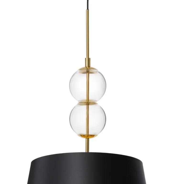 Kaspa Coco M - lampa wisząca, abażur z tkaniny