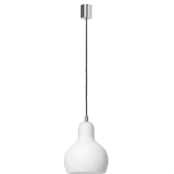 Kaspa Longis I white / chrom - zwis, białe szkło