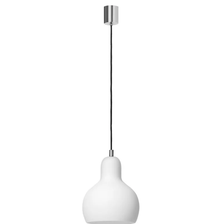 Kaspa Longis I white / chrom - zwis, białe szkło