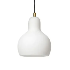 Kaspa Longis I white / gold - zwis, białe szkło