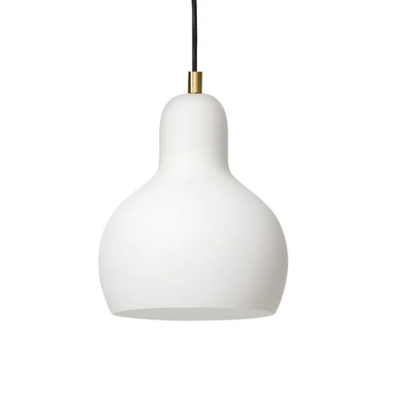 Kaspa Longis I white / gold - zwis, białe szkło