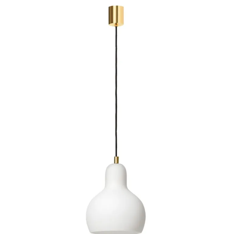 Kaspa Longis I white / gold - zwis, białe szkło