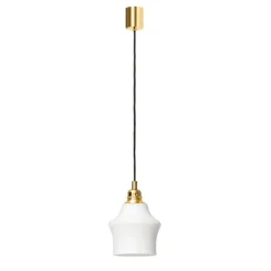 Kaspa Longis II white / gold - zwis, białe szkło