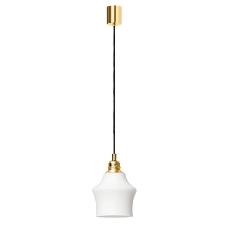 Kaspa Longis II white / gold - zwis, białe szkło