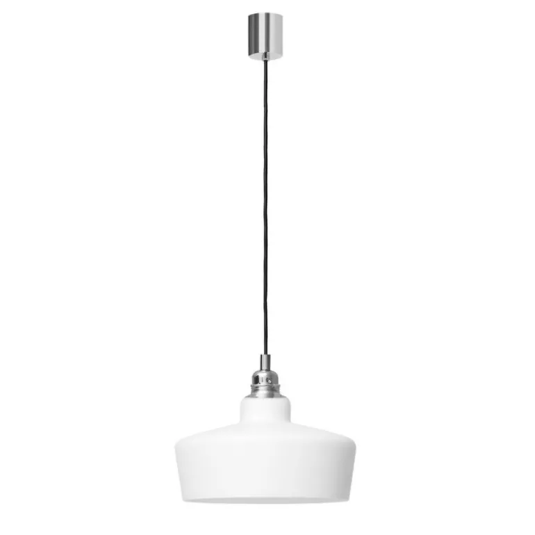 Kaspa Longis III white / chrom - zwis, białe szkło