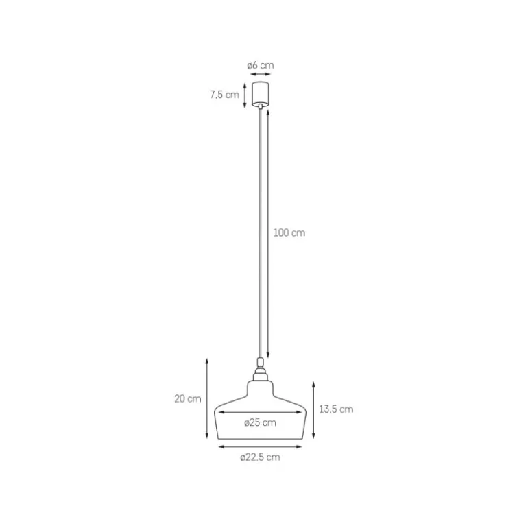 Kaspa Longis III white / gold - zwis, białe szkło