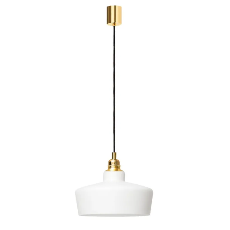 Kaspa Longis III white / gold - zwis, białe szkło