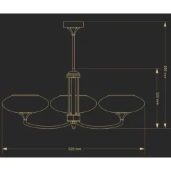 Kutek Decor ZW 3 - żyrandol