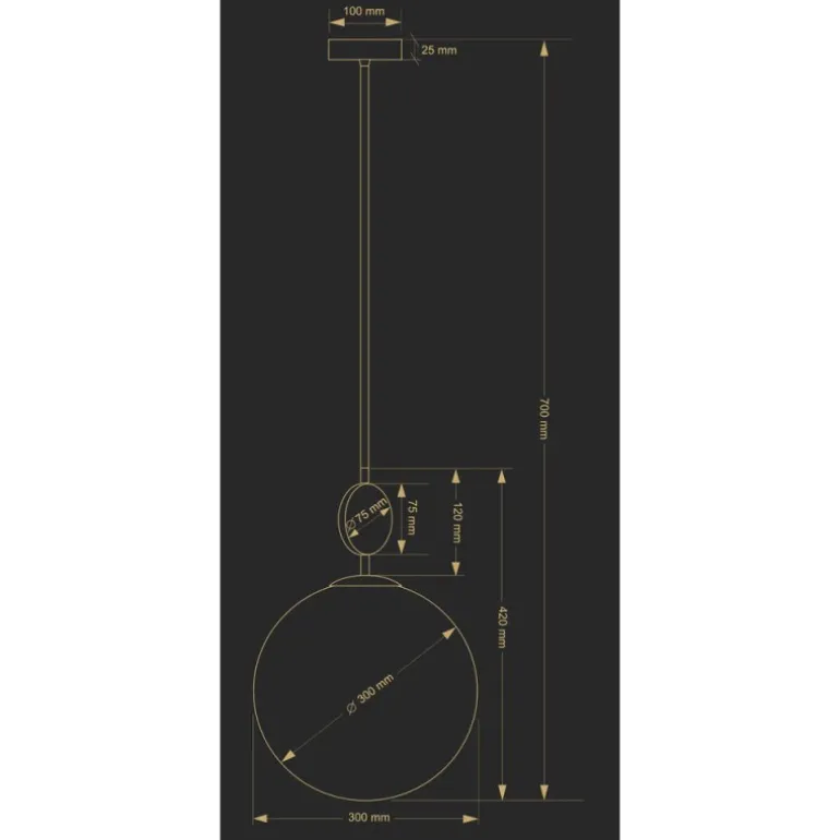 Kutek Dimaro ZW 1 300 - lampa wisząca